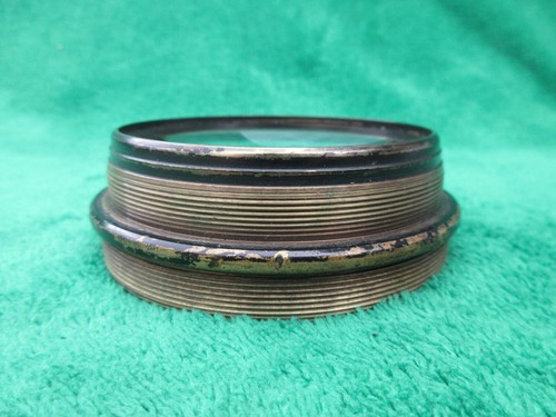 Antique large brass magnifying - large,