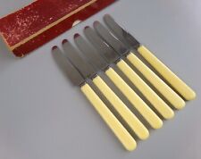 6 Faux Bone Handle Knives