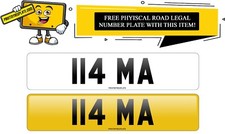 DATELESS 3X2 MA INITIAL CHERISHED PRIVATE NUMBER PLATE RARE MA PLATE LLAMA AMA