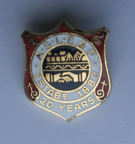 Trade union pin badge aslef - trade,