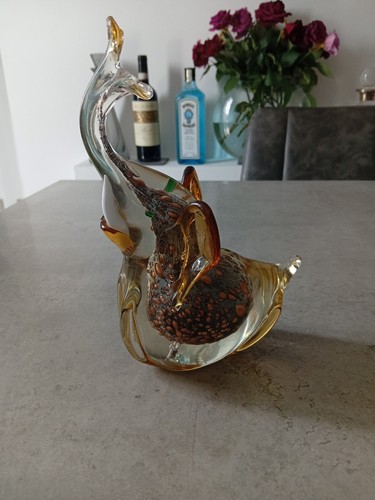 Vintage murano glass elephant - murano,