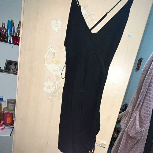 Bershka black neck - black, bodycon