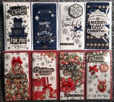 8 X Christmas Money Wallets With Envelopes 3D Design Cash Voucher Gift Card