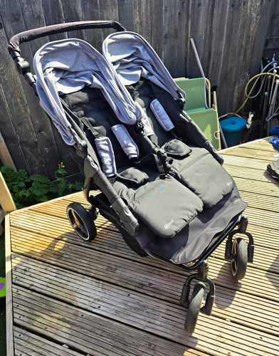 Child twin double pushchair - my,