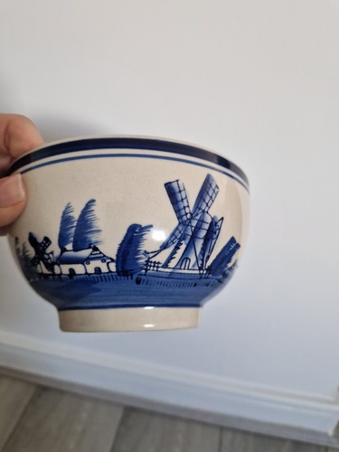 Delft blue dutch - windmill, hand