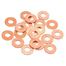 20 Pcs M8 Flat Copper Washers