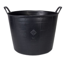 40L BUCKET  Professional Tiler Fitter Plumber Durable  Black Plastic