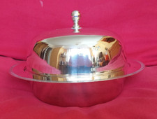 Silver plated muffin dish - silver, in