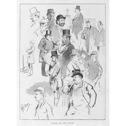 Horse racing figures a - racing, on