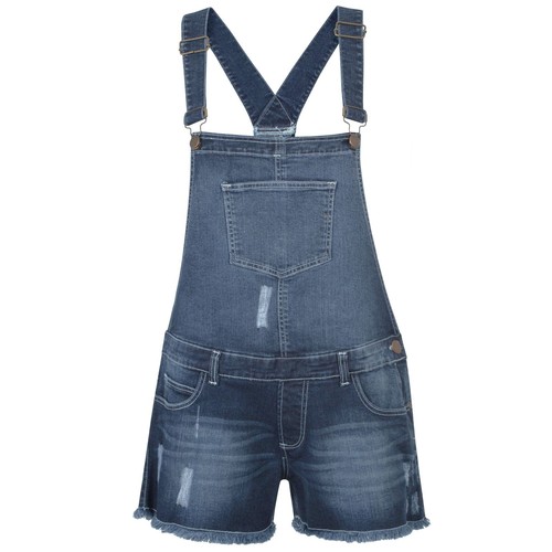 Ladies dungaree shorts - dungaree,