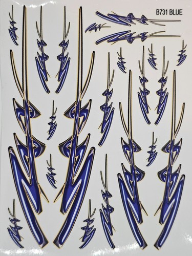 Not cut b731 blue flames - cut-b731,