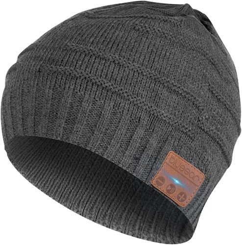 Blue ear bluetooth beanie hat - beanie,