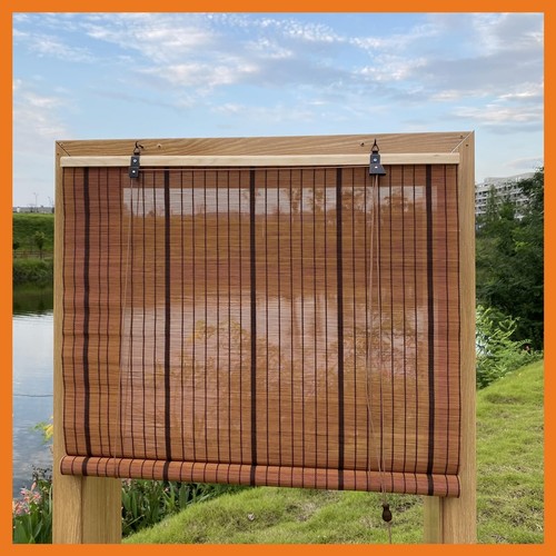 Xiuxiu bamboo roller shades - bamboo,
