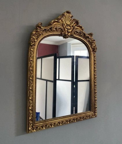 Ornate gold arch top wall - gold,