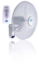 Prem-I-Air 18" Wall Fan with Remote Control & Timer WHITE Oscillating Adjustable