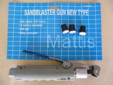 Sand Blast Gun New Style with 4 Ceramic Nozzles. Gun for Sand Blast Pot