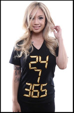 FULLY LACED X ADAPT 24 WOMENS V NECK T-SHIRT FOX TV SHOW JACK BAUER SDCC NEW