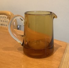 Small Vintage Hand Blown Amber