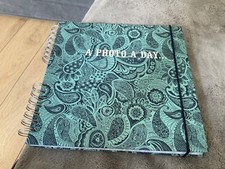 Photo Album Scrapbook Paperchase paisley design - a photo a day BN
