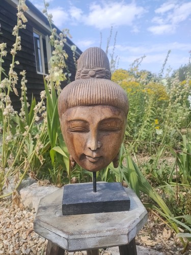 Hand carved wood buddha thai - wood,
