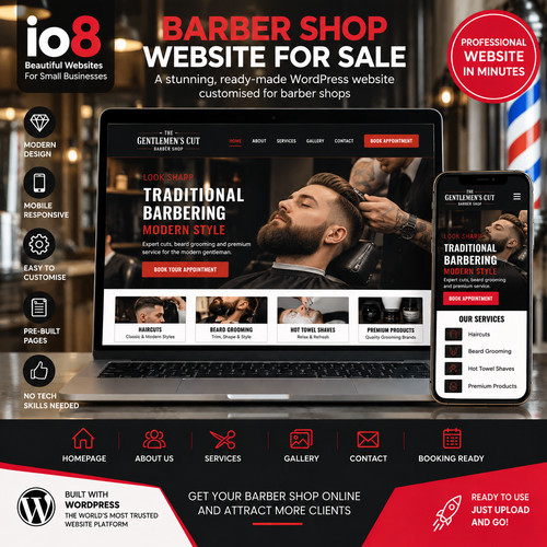 Barber shop website - shop, –