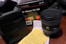 Sigma 10-20mm f/4-5.6 EX DC