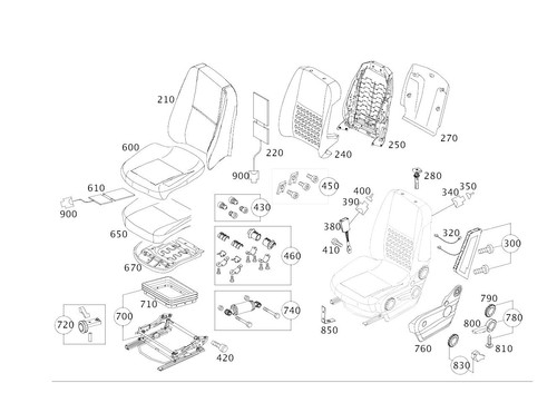 Mercedes benz genuine cushion - mercedes-benz,