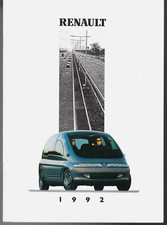 Renault Range 1992 UK Market Sales Brochure Clio 19 21 Espace 25 Alpine A610 