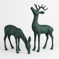 Aluminium Verdigris Deer