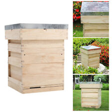 Beehive Super Beekeeping Brood House Box Pine Bee Hive Frame & Foundation Sheets