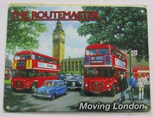 The Routemaster Red London Bus Small Metal Wall Sign 20x15cm