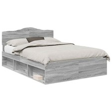 Bed Frame with Headboard Solid