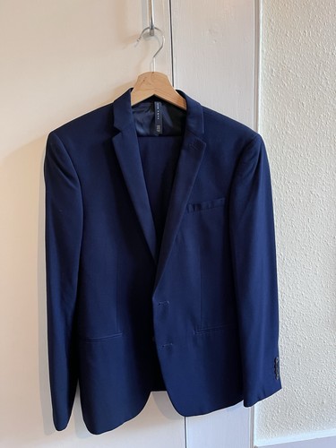 Zara man navy - navy, blue