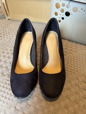 M&S Women's Navy Blue Suede
