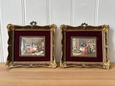 Pair of Miniature Watercolour
