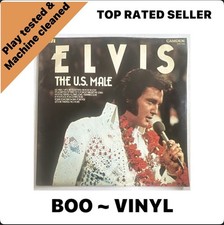 Elvis Presley- The U.S. Male 12” LP Vinyl Record EX / VG+ Condition