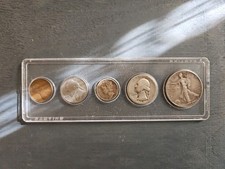 1938-1939  1c, 5c, 10c, 25c