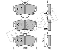 FRONT BRAKE PAD SET DISC BRAKE