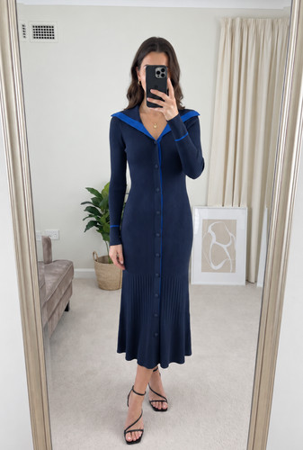 Reiss navy millie ribbed - reiss,