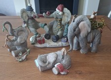 4 Christmas Tuskers Elephants