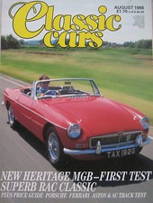 Classic Cars August 1988