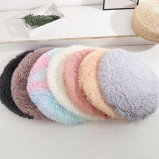 Extra Large Dog Cat Pet Calming Bed Mat Comfy Fluffy Dog Beds Round Soft Plush