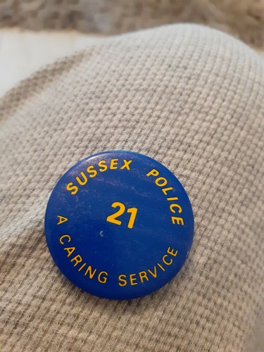 Sussex police vintage badge - police,