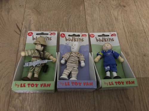 Budkins toy van figures - budkins, 3x