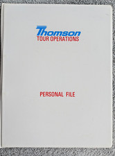Thomson Tour Operations Holidays Staff Personal File Ring Binder Folder
