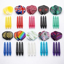 60 PIECE DART FLIGHTS & STEMS