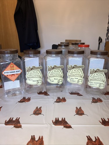 Empty sweet jars with lids - x,