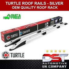 ROOF RAILS RACK SET SATIN SILVER FOR 2004-15 15-19 VW CADDY MAXI ALUMINIUM LWB