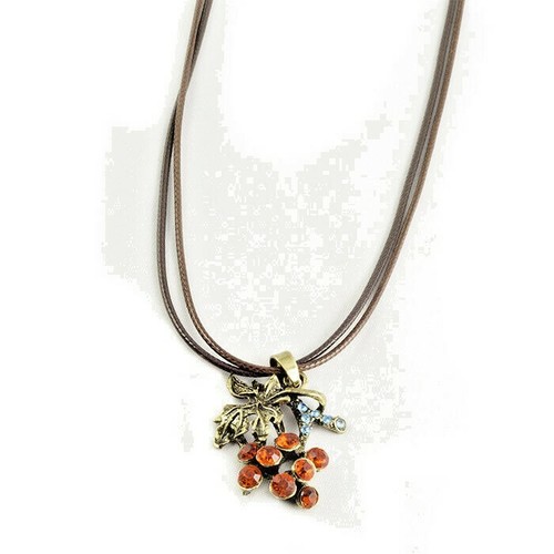 Vintage ladies pendent leather - ladies,