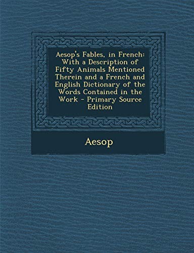 Aesop fables in french - aesop's, fables,